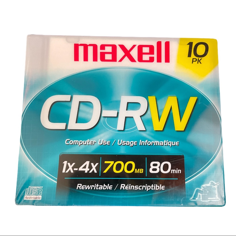 Maxwell CD-RW 10 pack brand new unopened
